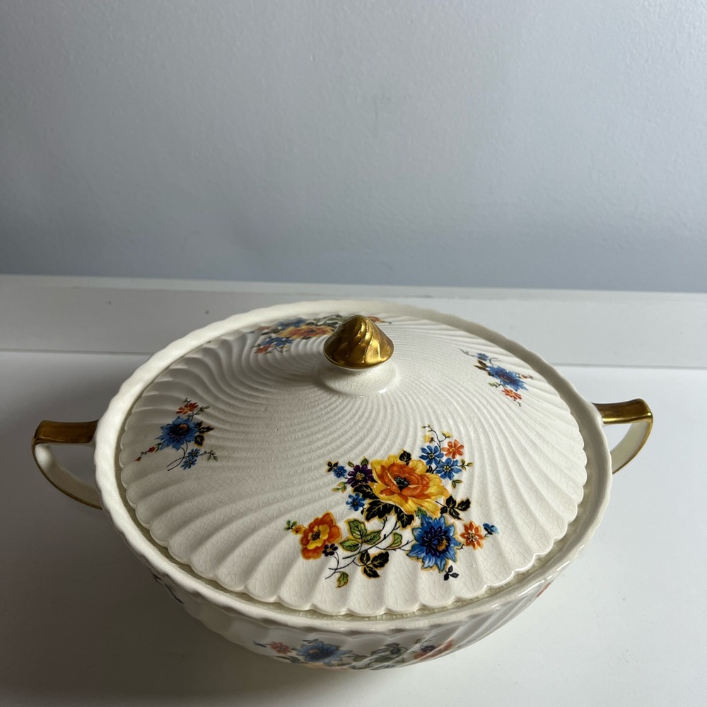 Cynthia Rose 24K Gold Ceramic Dish